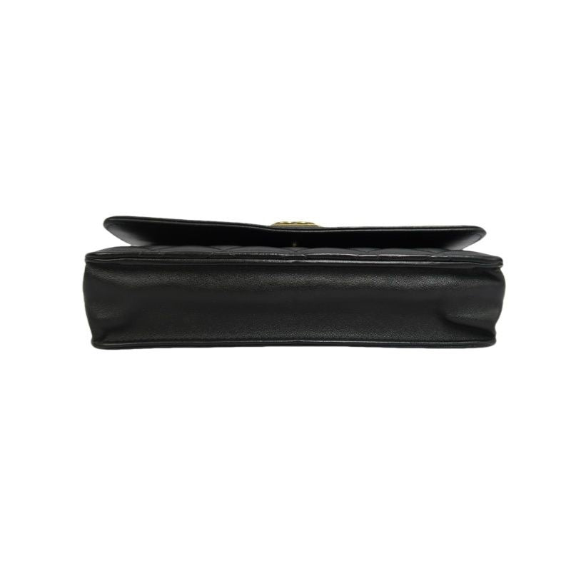 CHANEL Boy Quilted Shoulder Bag, Lambskin, Black, Gold-Tone Hardware, With Guarantee Card