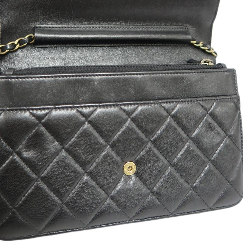 CHANEL Boy Quilted Shoulder Bag, Lambskin, Black, Gold-Tone Hardware, With Guarantee Card