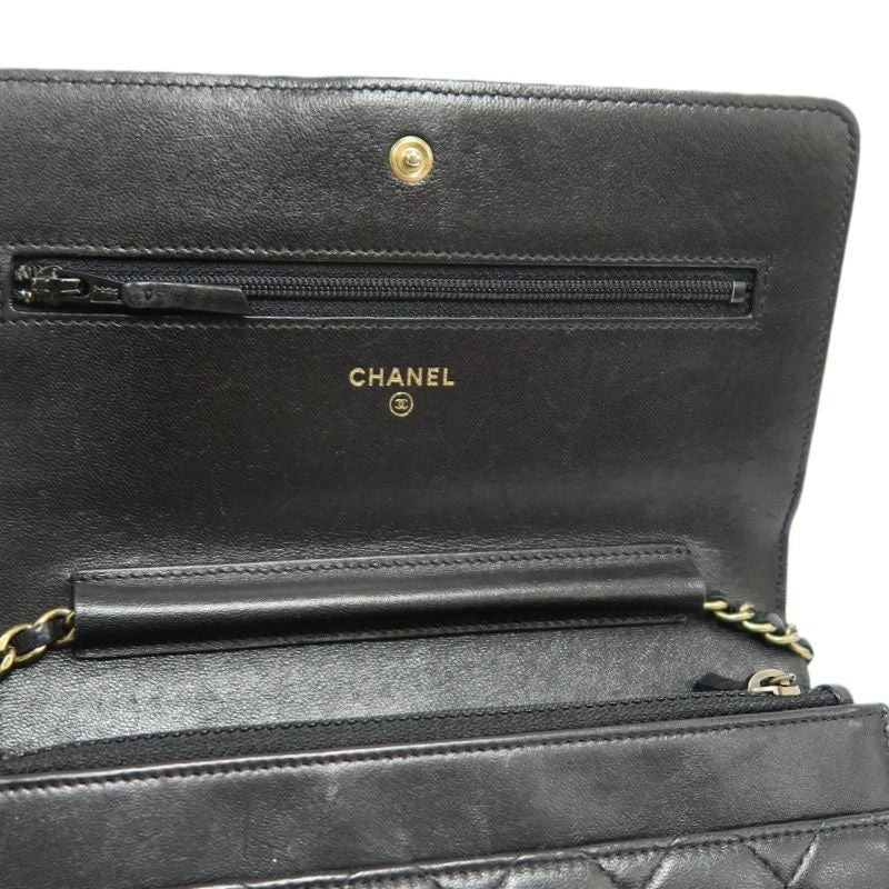 CHANEL Boy Quilted Shoulder Bag, Lambskin, Black, Gold-Tone Hardware, With Guarantee Card