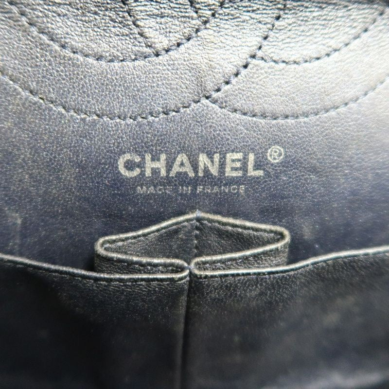 CHANEL Quilted 2.55 Shoulder Bag, Lambskin, Navy