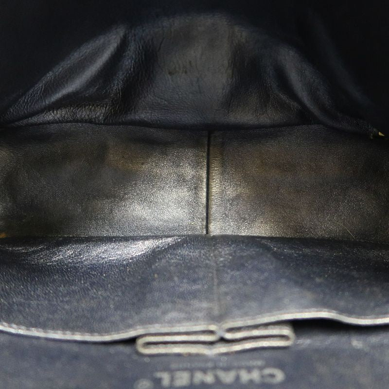 CHANEL Quilted 2.55 Shoulder Bag, Lambskin, Navy
