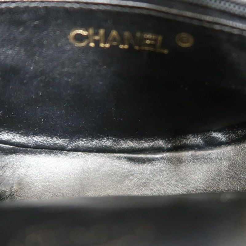 CHANEL Tassel Shoulder Bag, Black Lambskin, Authenticity Card Included