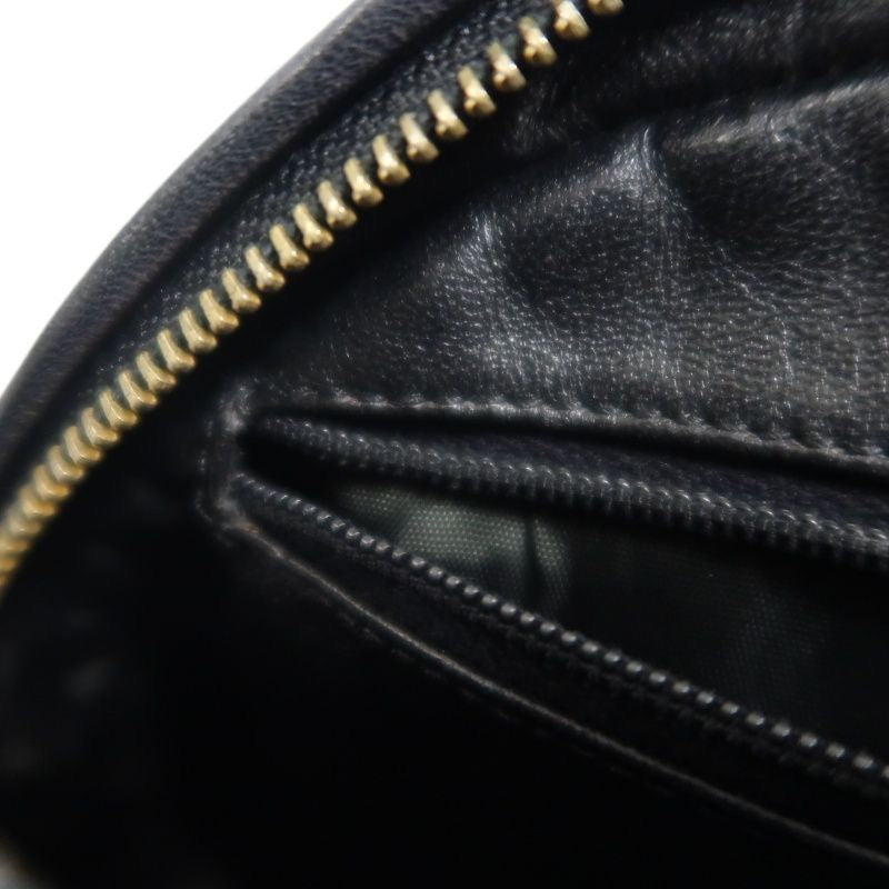 CHANEL Tassel Shoulder Bag, Black Lambskin, Authenticity Card Included