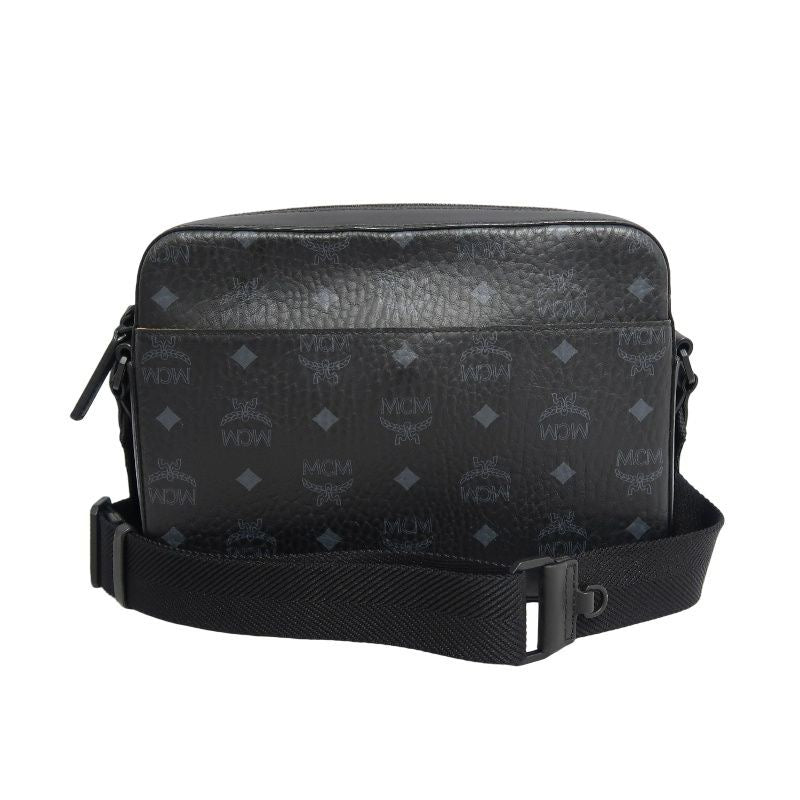 MCM (MCM), shoulder bag, black, with dust bag. MCM black PVC shoulder bag.