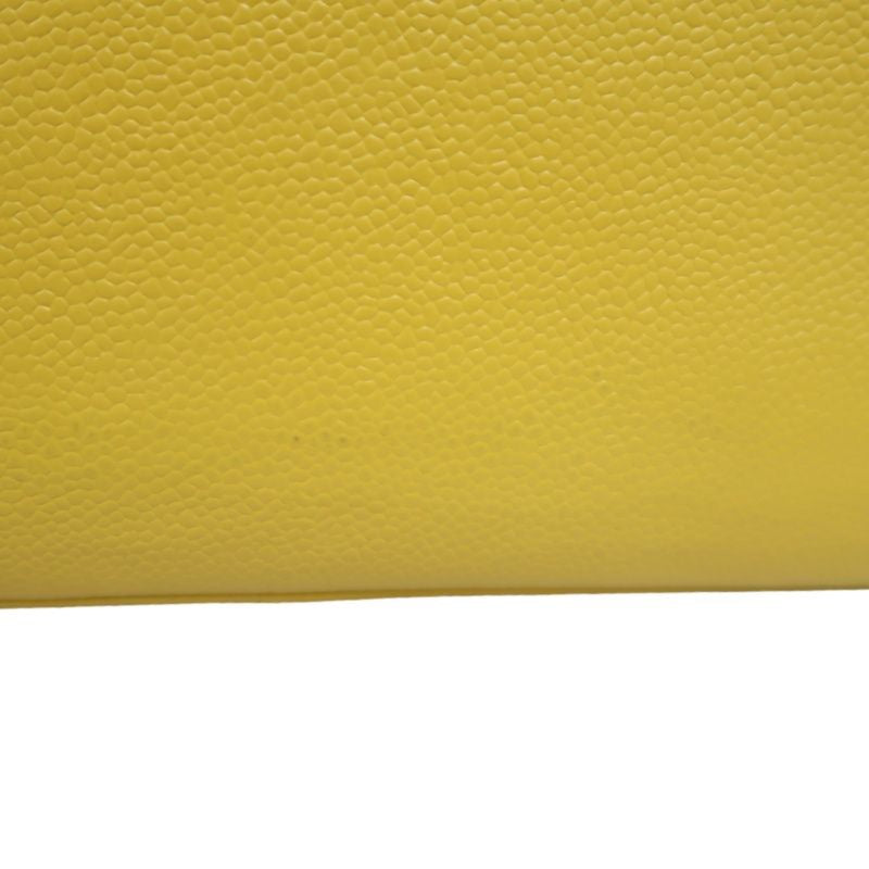 CHANEL Hilton Replica Tote Bag, Yellow Caviar Leather, Gold Hardware with Medallion