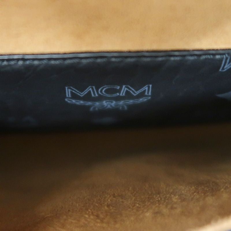 MCM (MCM), shoulder bag, black, with dust bag. MCM black PVC shoulder bag.