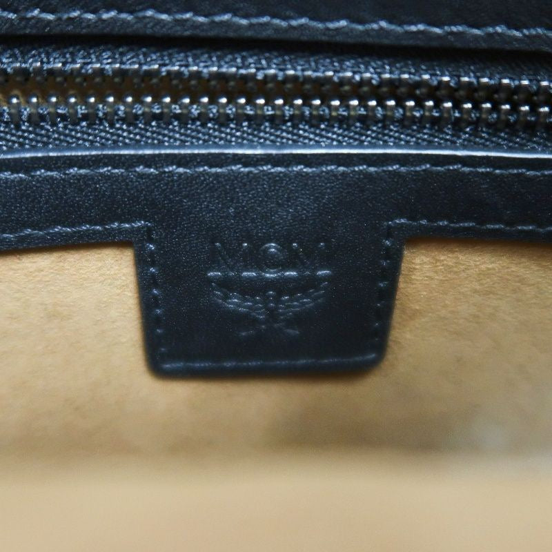 MCM (MCM), shoulder bag, black, with dust bag. MCM black PVC shoulder bag.