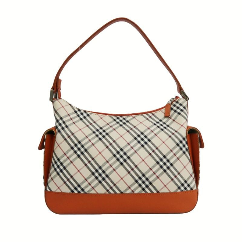 BURBERRY (Burberry), Nova Check shoulder bag, canvas material, beige/orange.