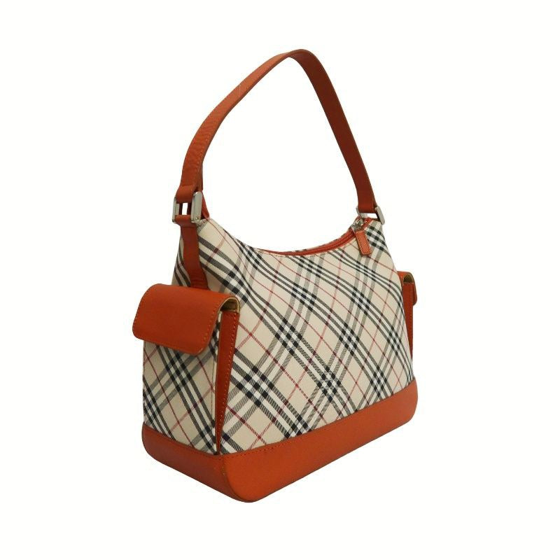 BURBERRY (Burberry), Nova Check shoulder bag, canvas material, beige/orange.