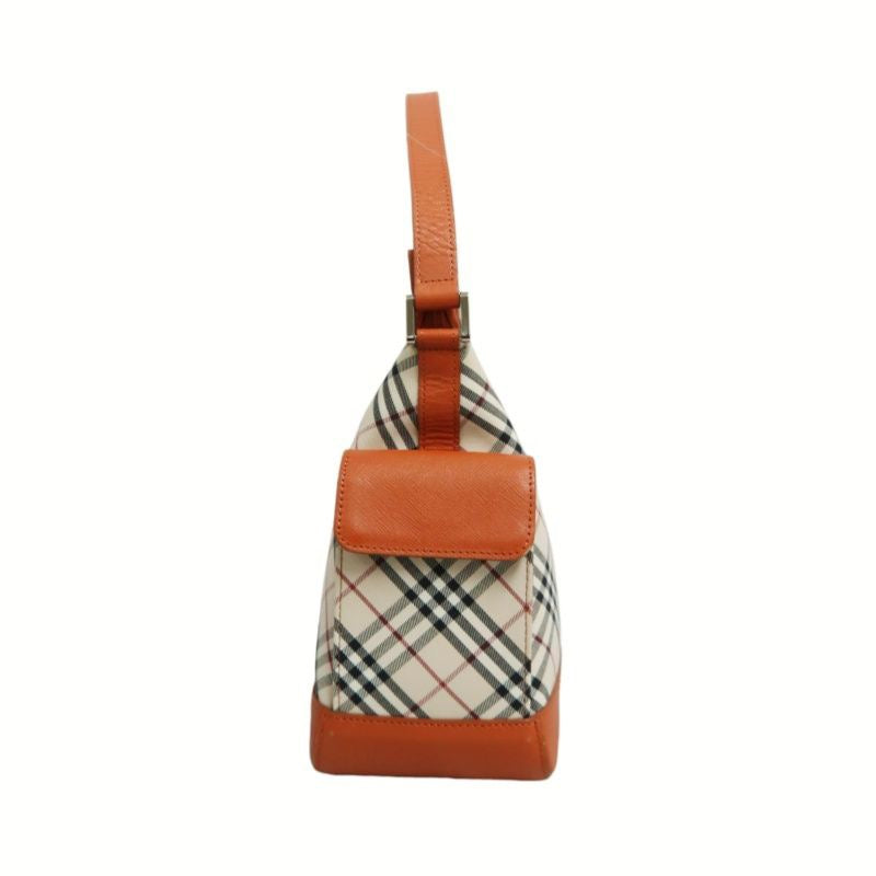 BURBERRY (Burberry), Nova Check shoulder bag, canvas material, beige/orange.