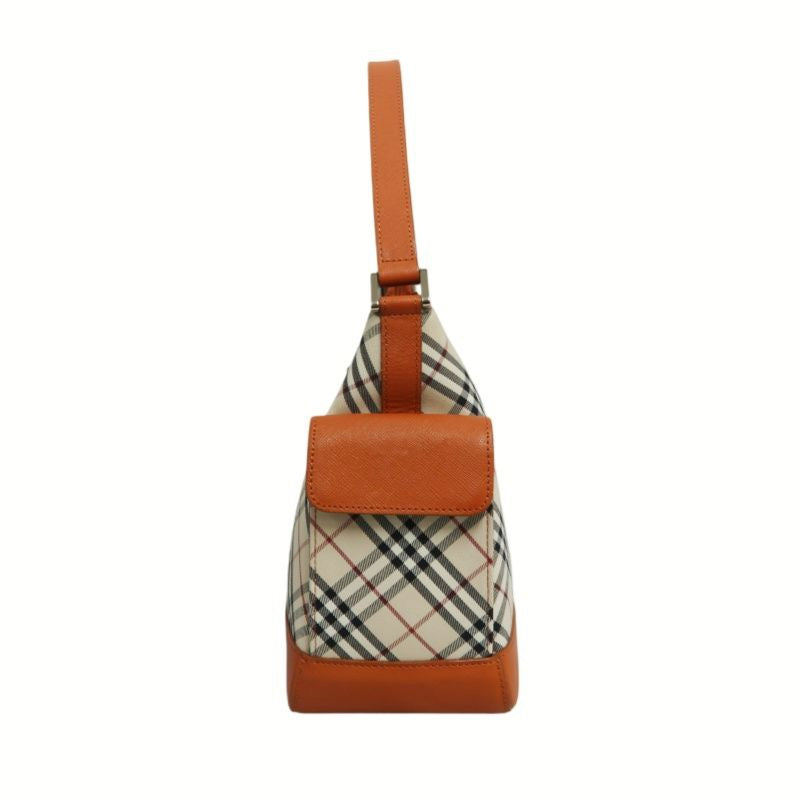 BURBERRY (Burberry), Nova Check shoulder bag, canvas material, beige/orange.