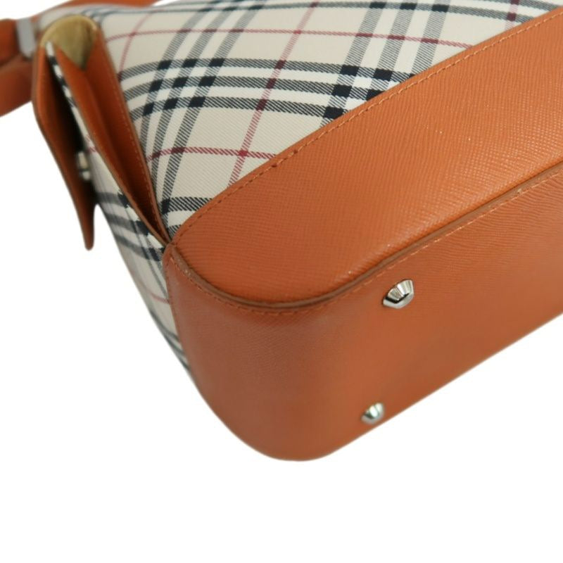 BURBERRY (Burberry), Nova Check shoulder bag, canvas material, beige/orange.