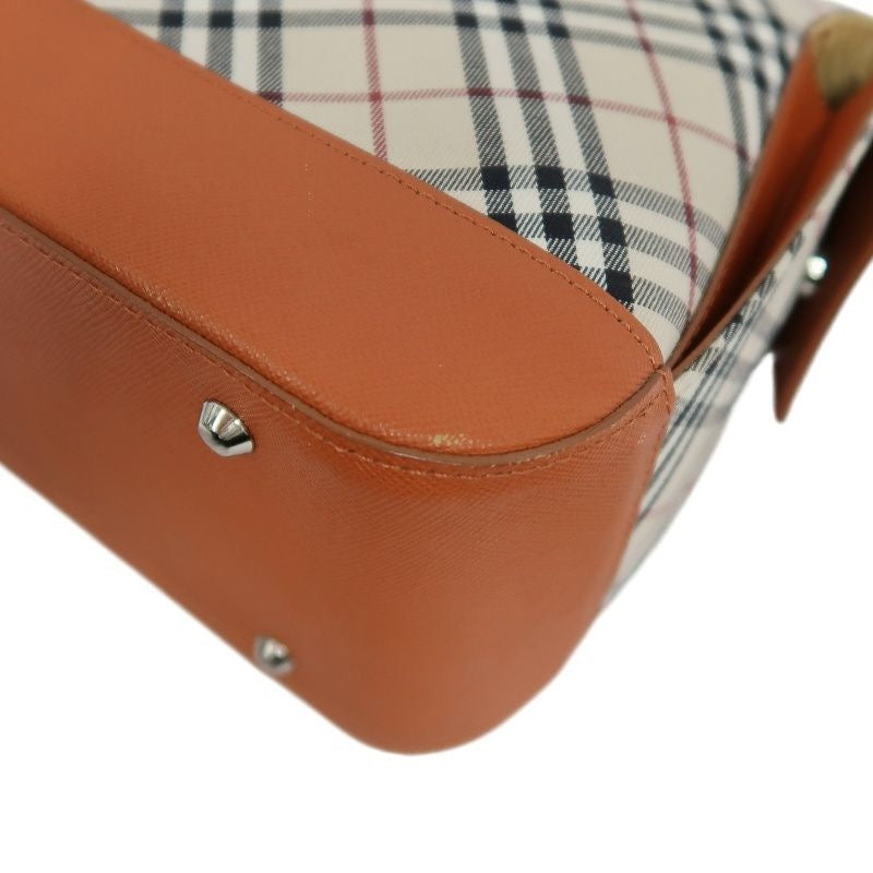 BURBERRY (Burberry), Nova Check shoulder bag, canvas material, beige/orange.