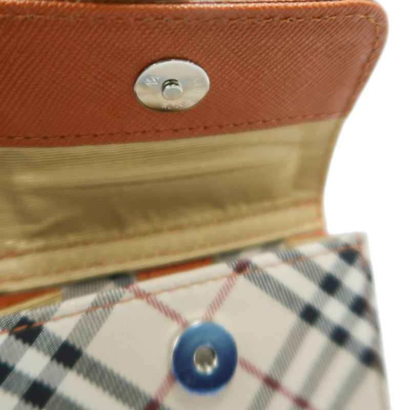 BURBERRY (Burberry), Nova Check shoulder bag, canvas material, beige/orange.