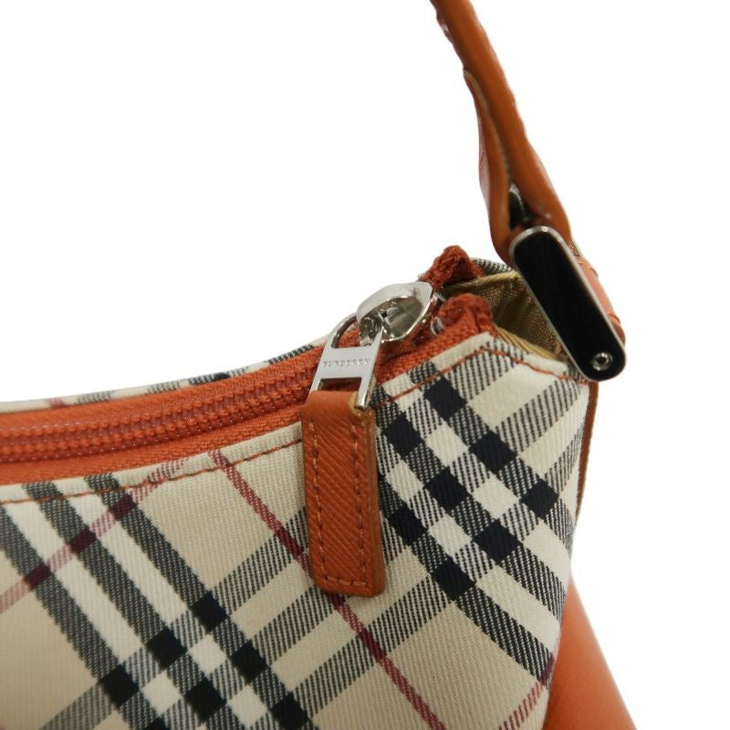 BURBERRY (Burberry), Nova Check shoulder bag, canvas material, beige/orange.