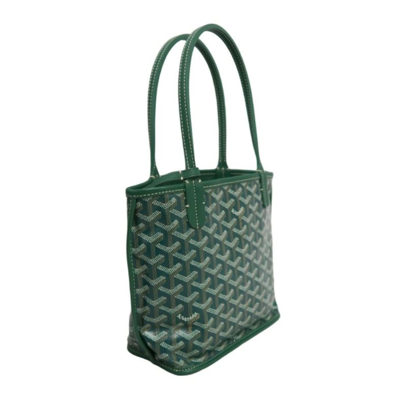 GOYARD green classic pattern PVC basket-style shoulder bag