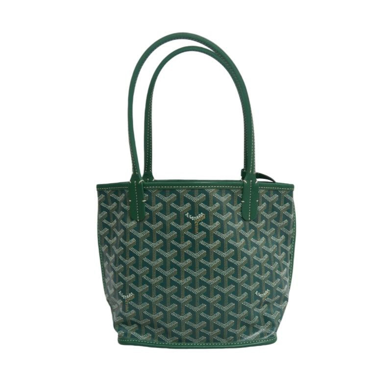 GOYARD green classic pattern PVC basket-style shoulder bag