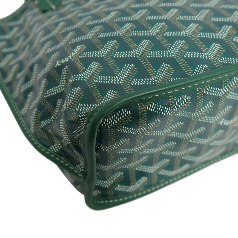 GOYARD green classic pattern PVC basket-style shoulder bag