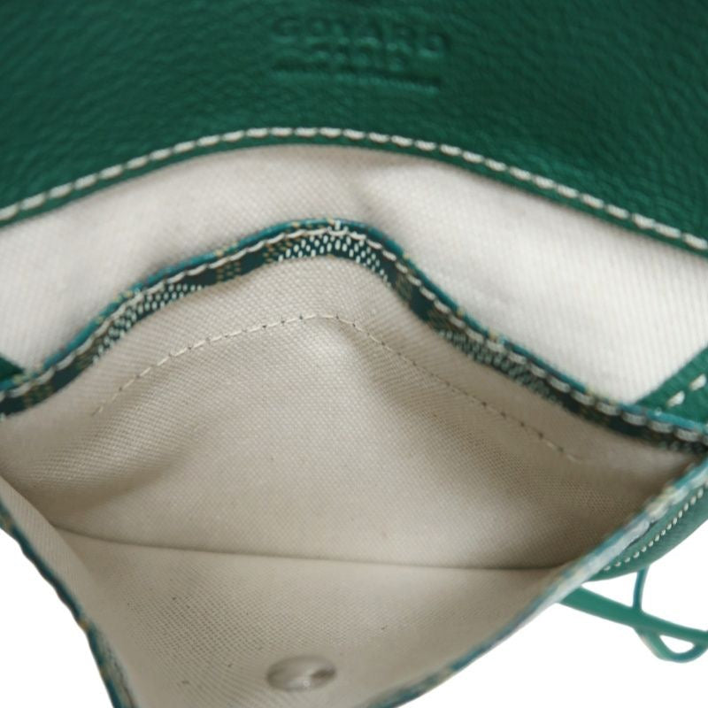 GOYARD green classic pattern PVC basket-style shoulder bag