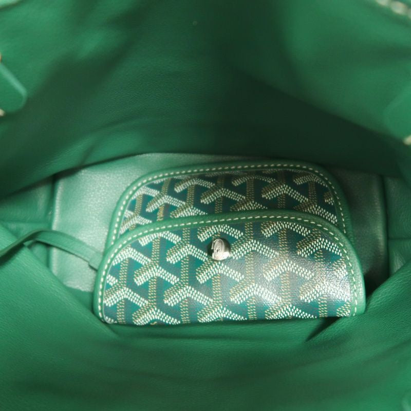 GOYARD green classic pattern PVC basket-style shoulder bag