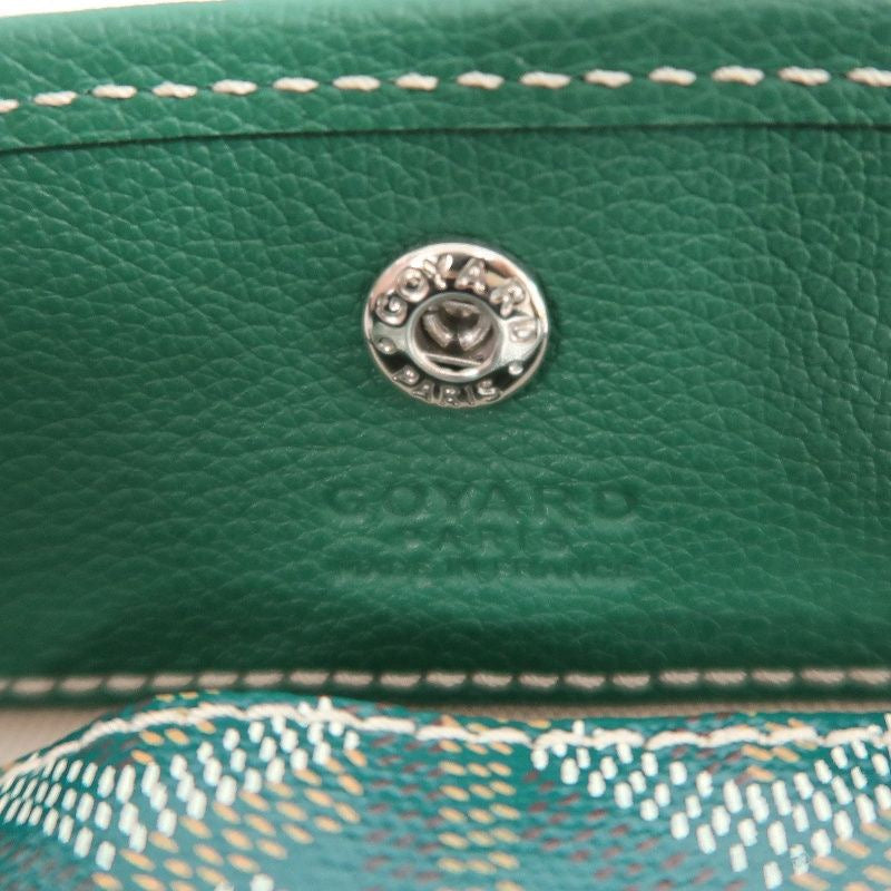 GOYARD green classic pattern PVC basket-style shoulder bag