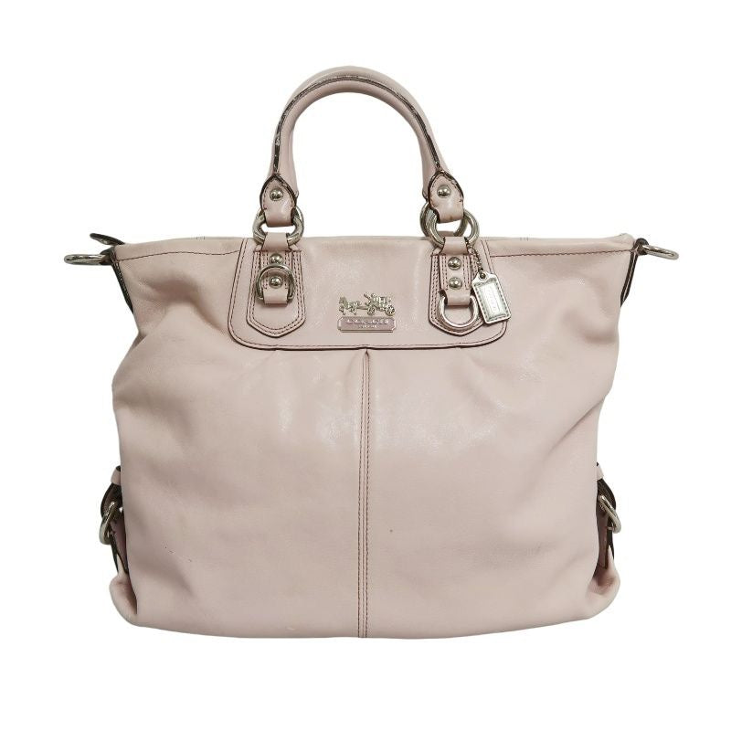 COACH pink PVC crossbody handbag