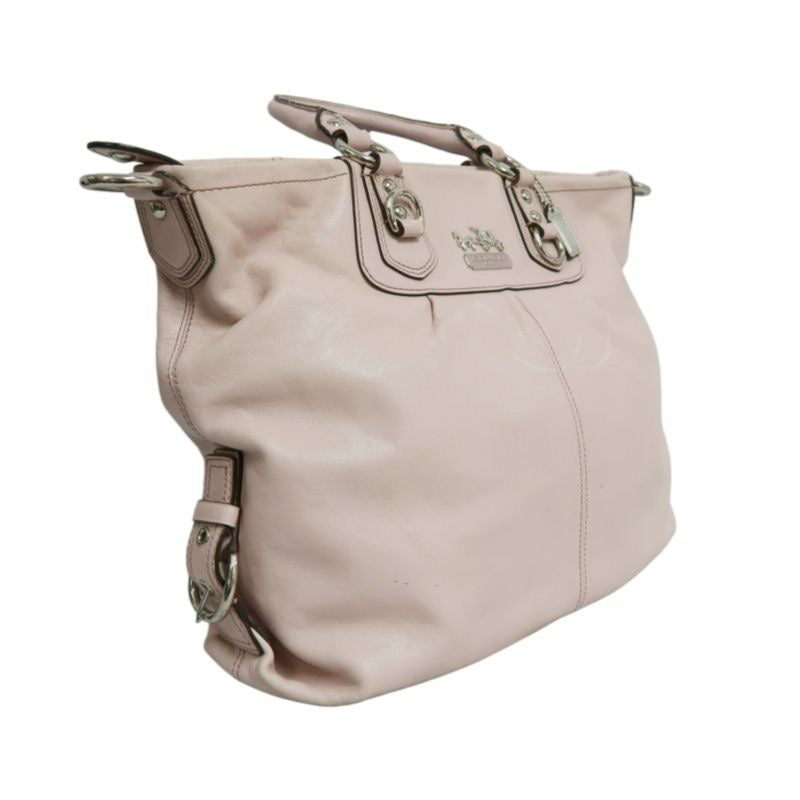 COACH pink PVC crossbody handbag