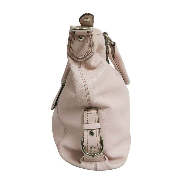 COACH pink PVC crossbody handbag