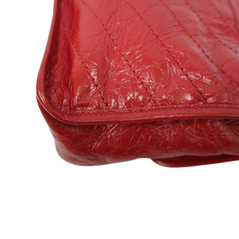 YSL Saint Laurent NIKI Shoulder Bag, Red Waxed Leather