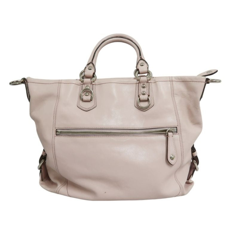 COACH pink PVC crossbody handbag