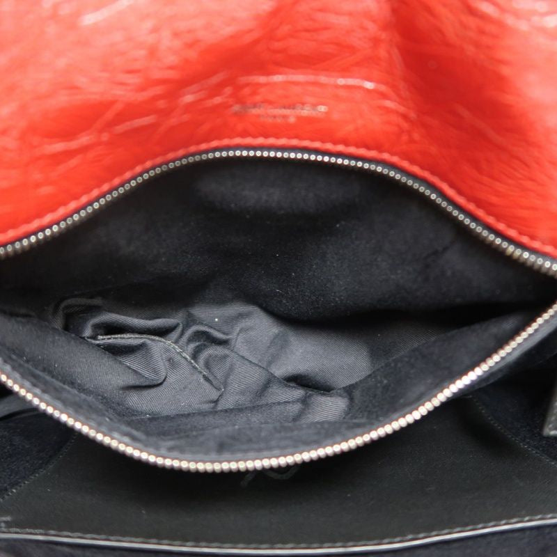 YSL Saint Laurent NIKI Shoulder Bag, Red Waxed Leather