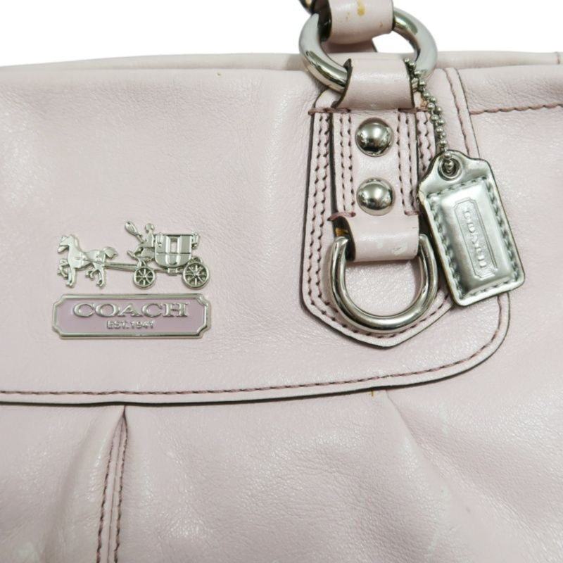 COACH pink PVC crossbody handbag