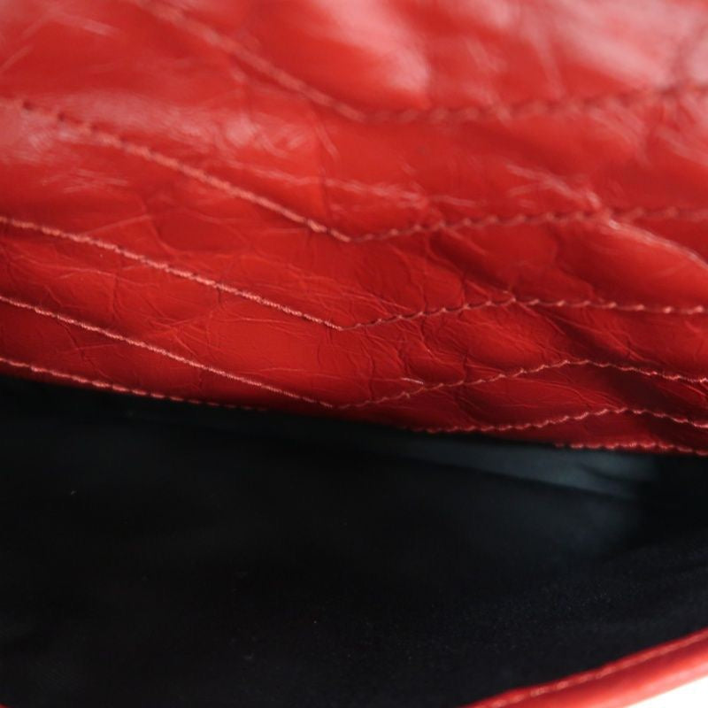YSL Saint Laurent NIKI Shoulder Bag, Red Waxed Leather