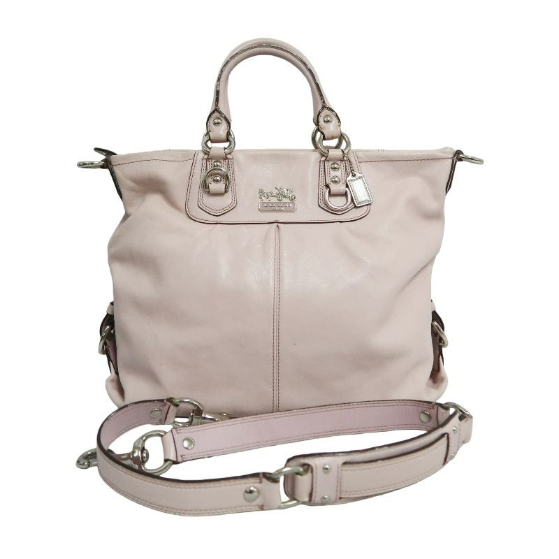 COACH pink PVC crossbody handbag