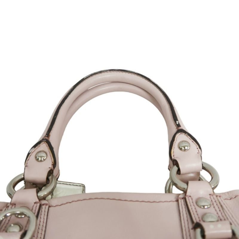 COACH pink PVC crossbody handbag