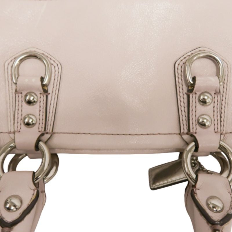 COACH pink PVC crossbody handbag