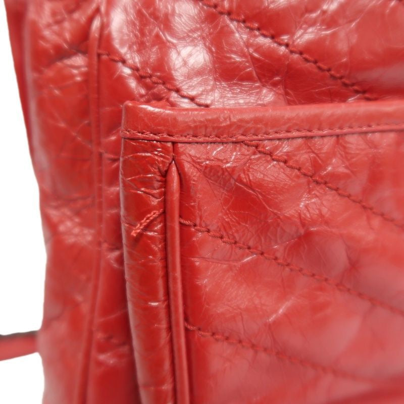 YSL Saint Laurent NIKI Shoulder Bag, Red Waxed Leather