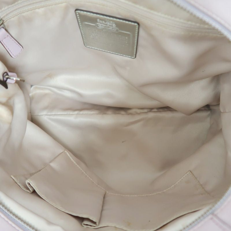 COACH pink PVC crossbody handbag
