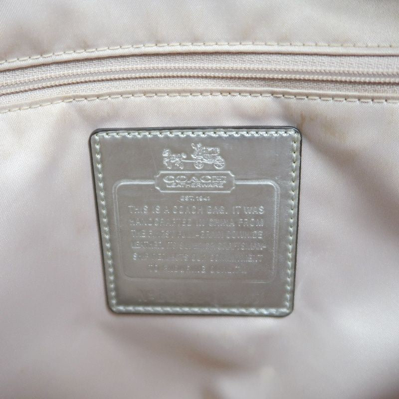 COACH pink PVC crossbody handbag