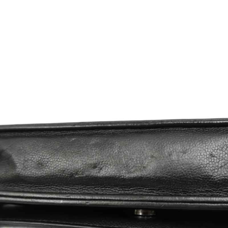 CHANEL Boy Quilted Shoulder Bag, Caviar Leather, Black, Black-Tone Hardware