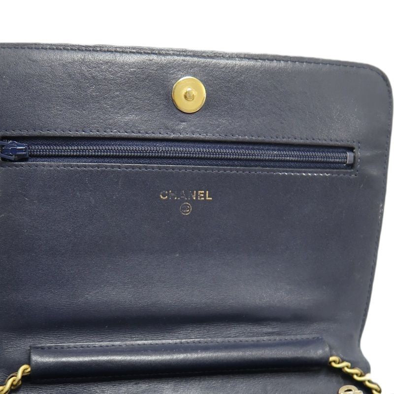 CHANEL Boy Quilted Shoulder Bag, Caviar Leather, Navy, Gold-Tone Hardware