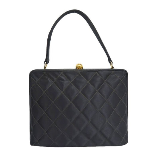 CHANEL Handbag, Canvas, Black