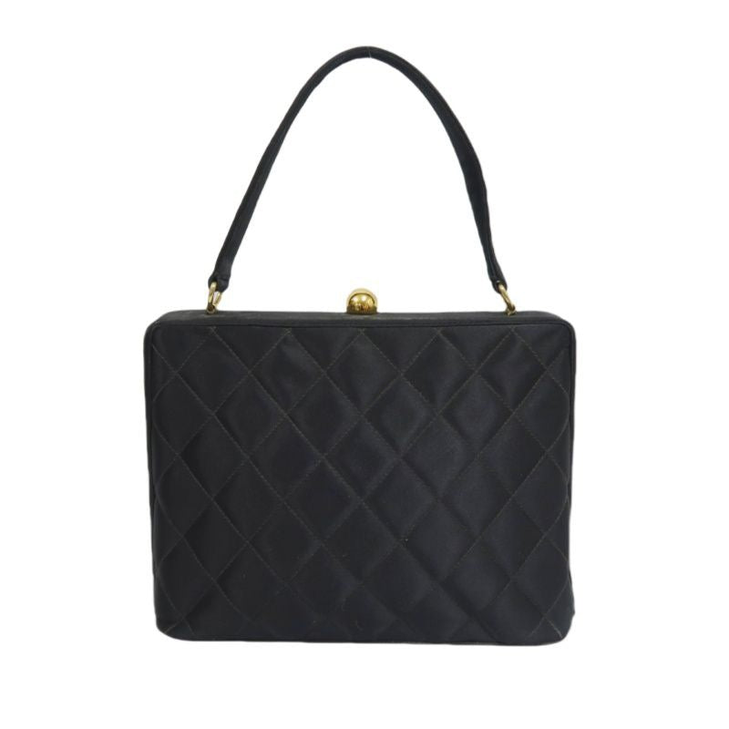 CHANEL Handbag, Canvas, Black