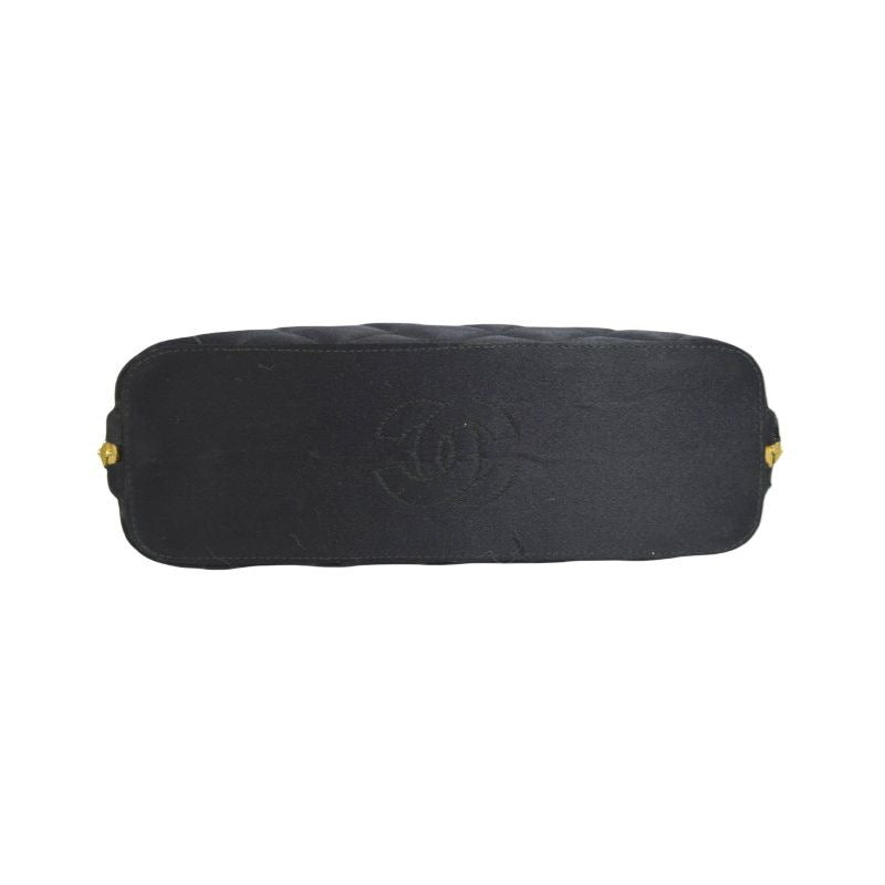 CHANEL Handbag, Canvas, Black
