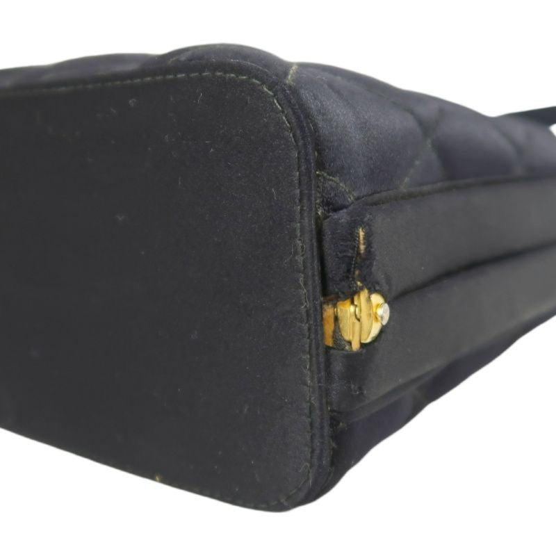 CHANEL Handbag, Canvas, Black