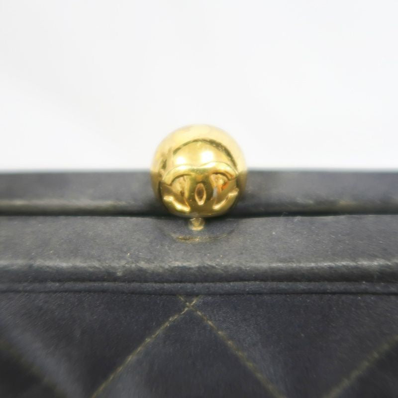 CHANEL Handbag, Canvas, Black