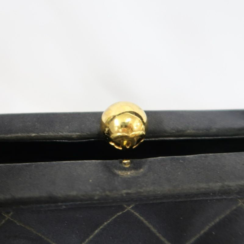CHANEL Handbag, Canvas, Black