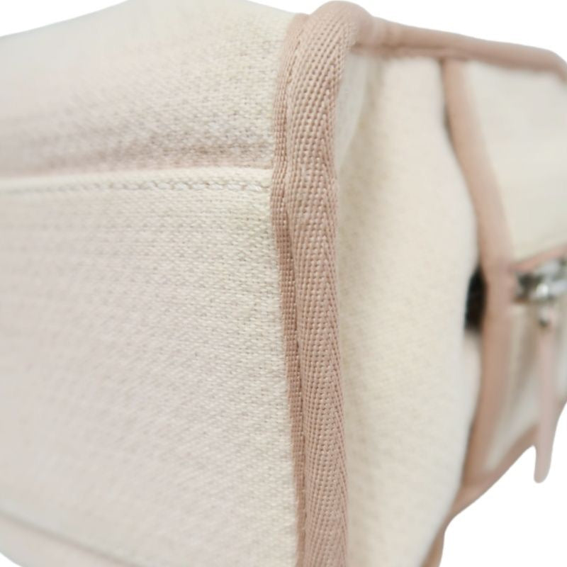 CHANEL Deauville Bowling Bag, Pink Canvas, With Guarantee Card