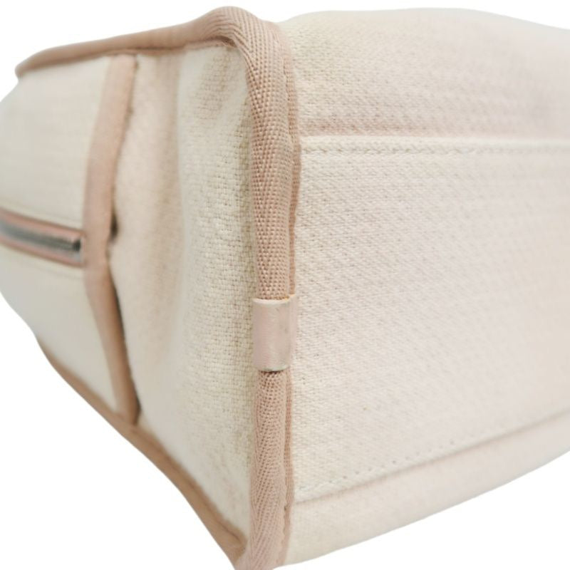CHANEL Deauville Bowling Bag, Pink Canvas, With Guarantee Card