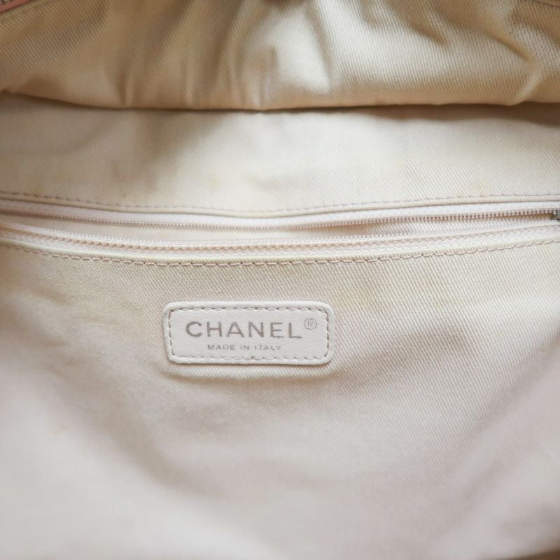 CHANEL Deauville Bowling Bag, Pink Canvas, With Guarantee Card